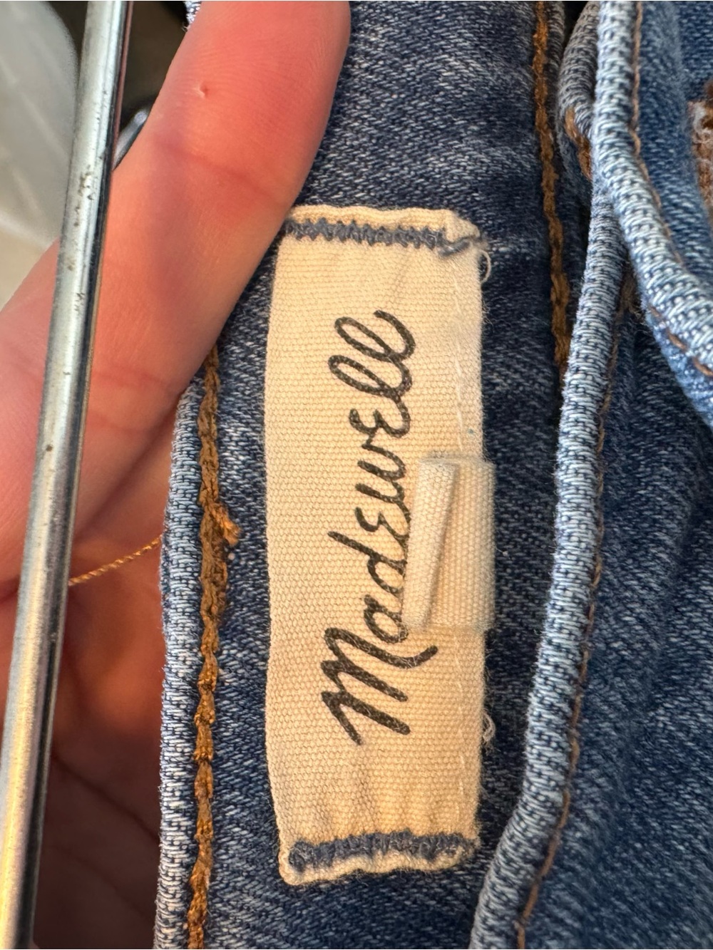 Madewell Blue Denim Cutoff Jean Shorts - Picture 12 of 13